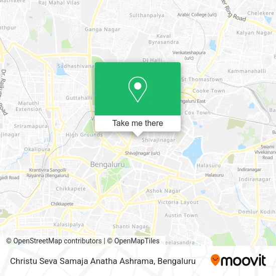 Christu Seva Samaja Anatha Ashrama map