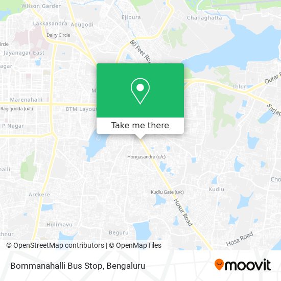 Bommanahalli Bus Stop map