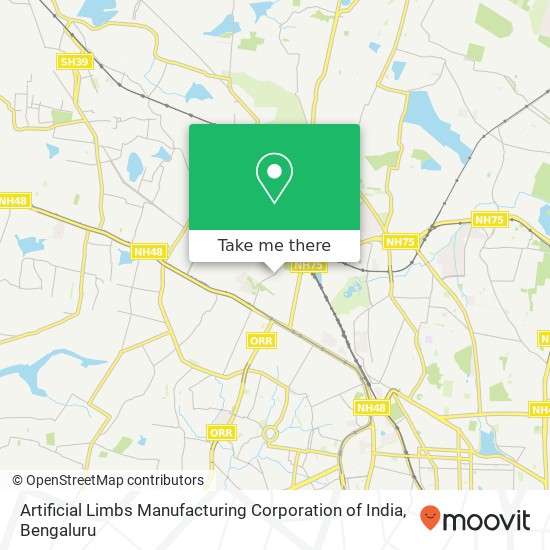 Artificial Limbs Manufacturing Corporation of India map