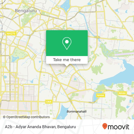 A2b - Adyar Ananda Bhavan map