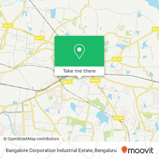 Bangalore Corporation Industrial Estate map