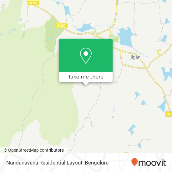Nandanavana Residential Layout map