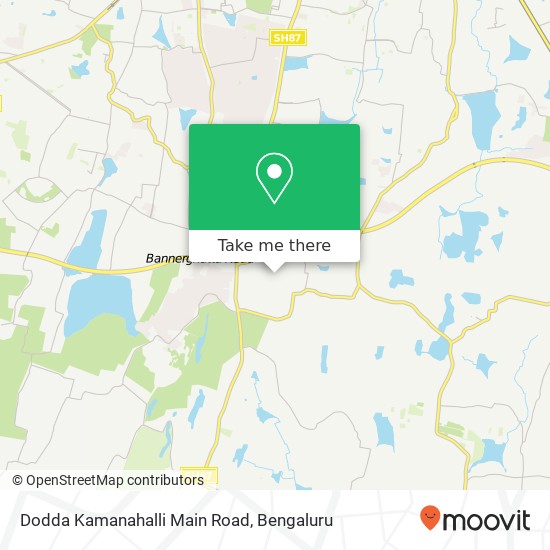 Dodda Kamanahalli Main Road map