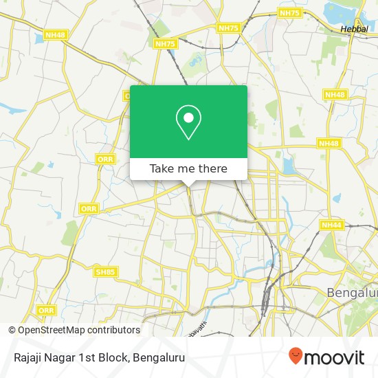 Rajaji Nagar 1st Block map