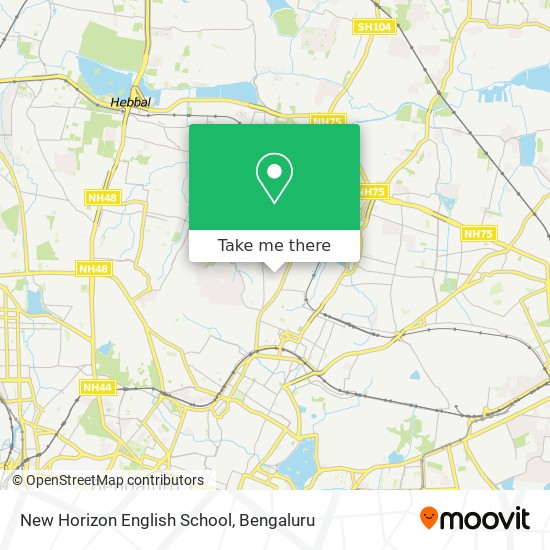 New Horizon English School map