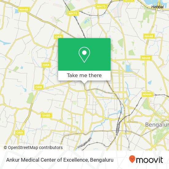 Ankur Medical Center of Excellence map