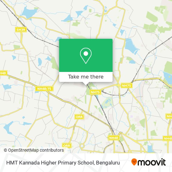 HMT Kannada Higher Primary School map