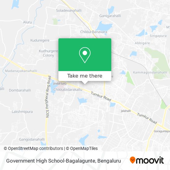 Government High School-Bagalagunte map