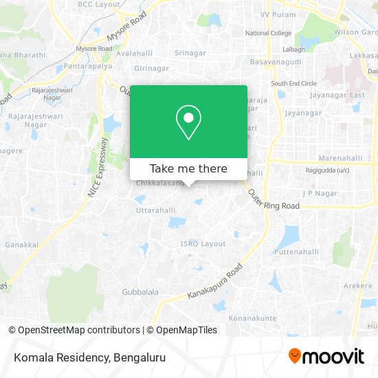 Komala Residency map