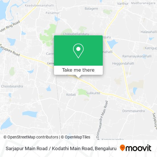 Sarjapur Main Road / Kodathi Main Road map