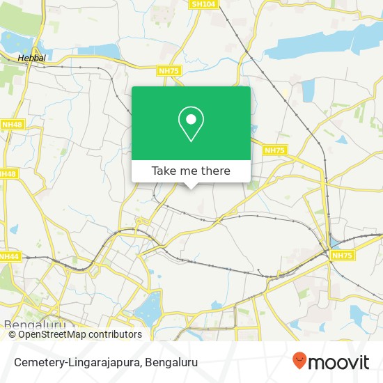 Cemetery-Lingarajapura map