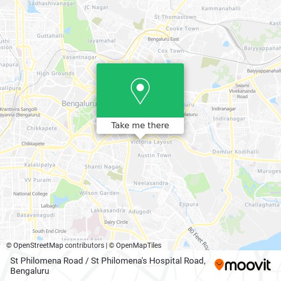 St Philomena Road / St Philomena's Hospital Road map