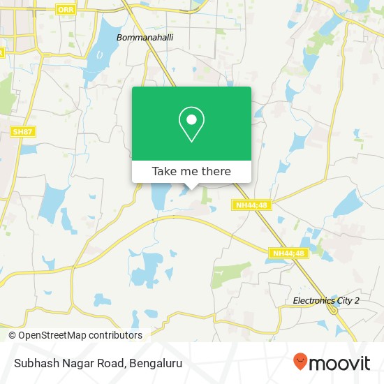 Subhash Nagar Road map