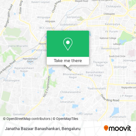 Janatha Bazaar Banashankari map