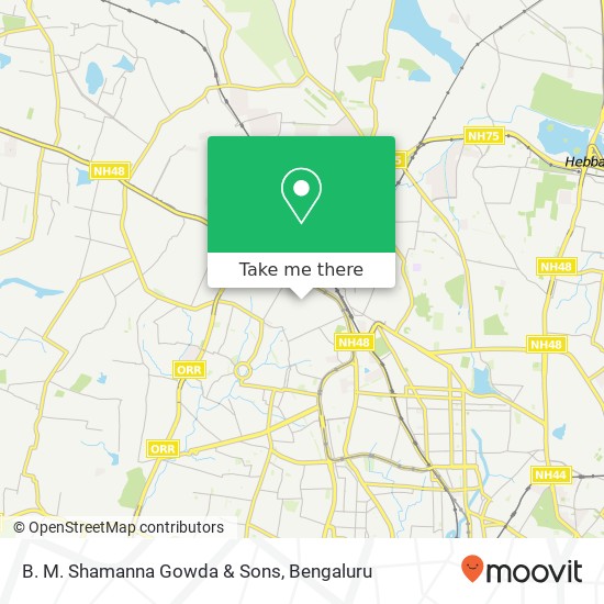 B. M. Shamanna Gowda & Sons map