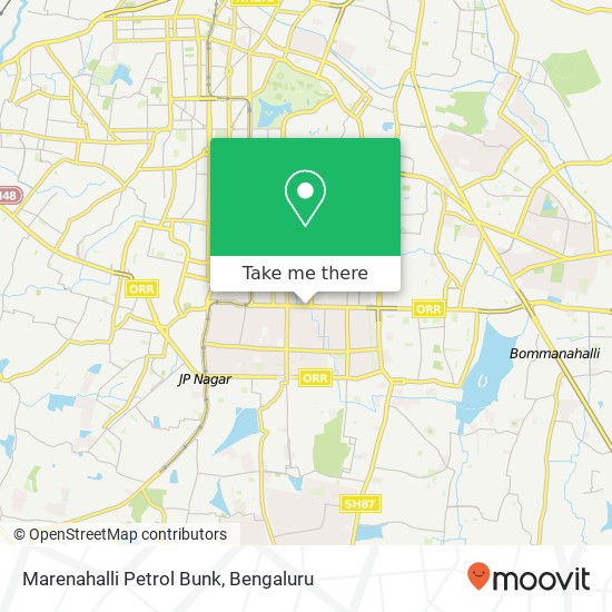 Marenahalli Petrol Bunk map