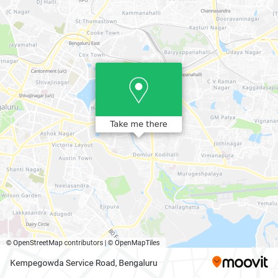 Kempegowda Service Road map