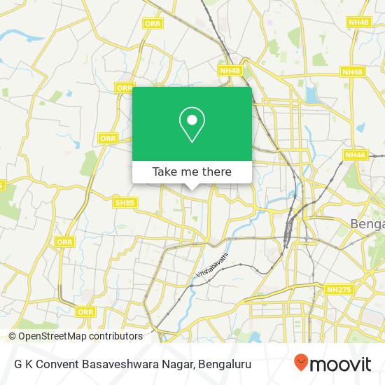 G K Convent Basaveshwara Nagar map