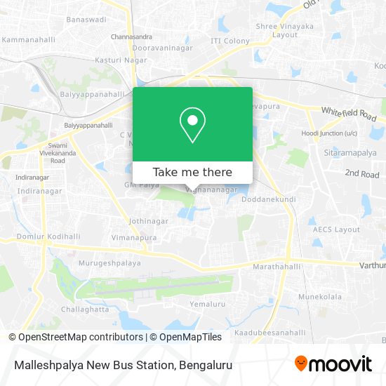 Malleshpalya New Bus Station map