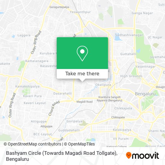 Bashyam Circle (Towards Magadi Road Tollgate) map