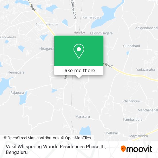 Vakil Whispering Woods Residences Phase III map