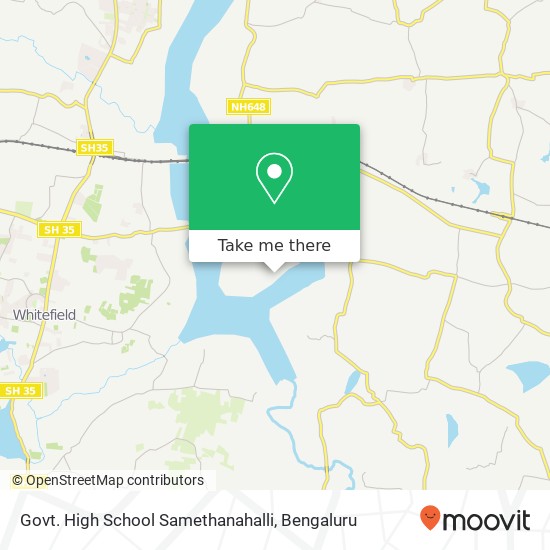 Govt. High School Samethanahalli map