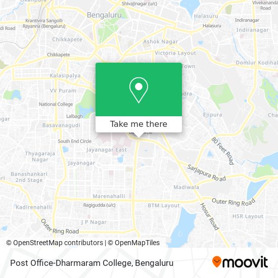 Post Office-Dharmaram College map