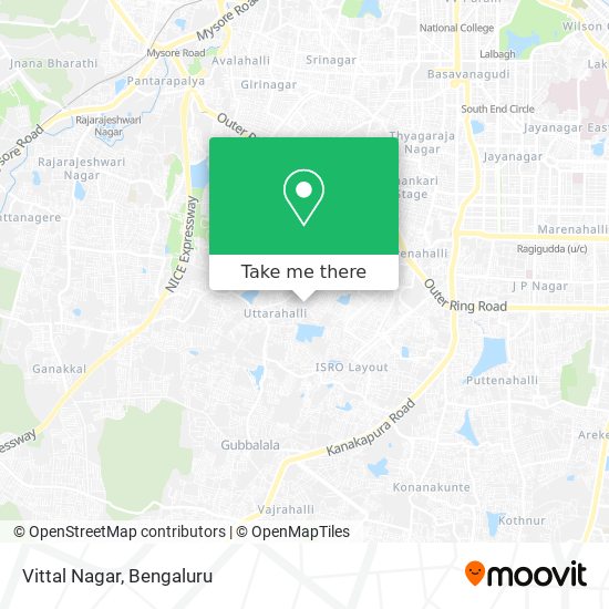 Vittal Nagar map