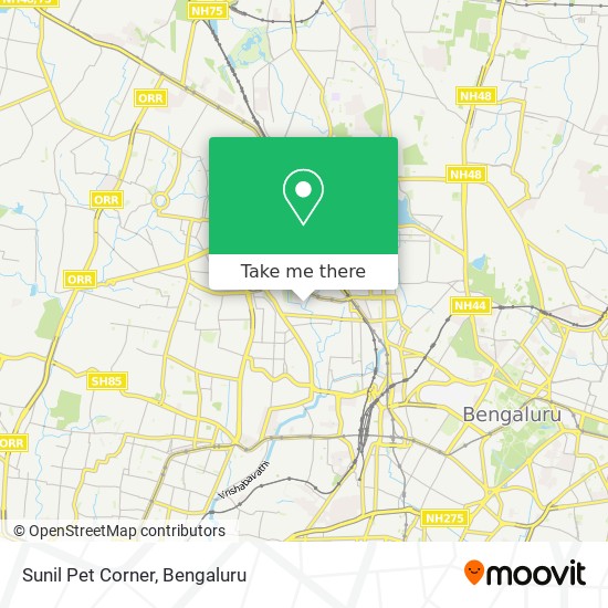 Sunil Pet Corner map