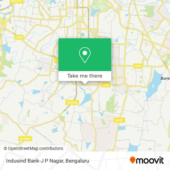 Indusind Bank-J P Nagar map