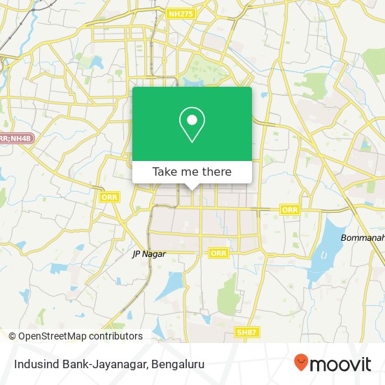 Indusind Bank-Jayanagar map