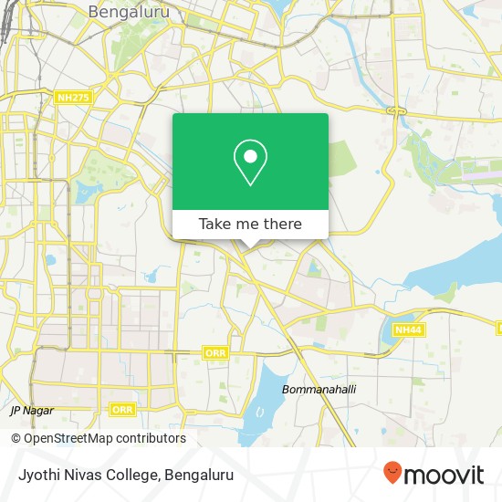 Jyothi Nivas College map