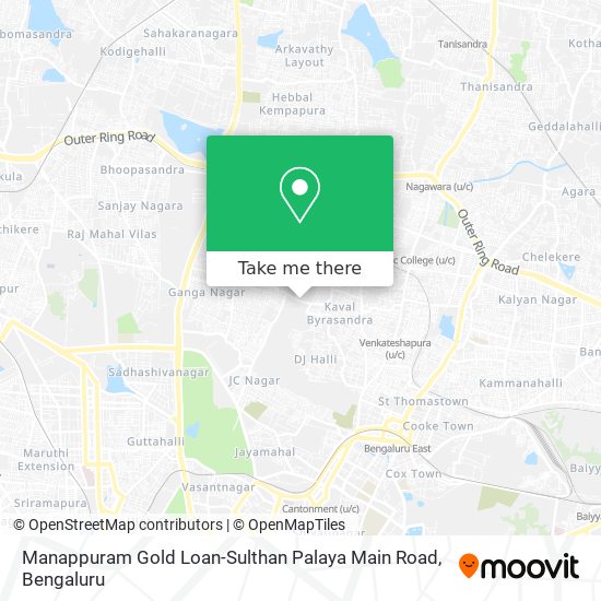 Manappuram Gold Loan-Sulthan Palaya Main Road map