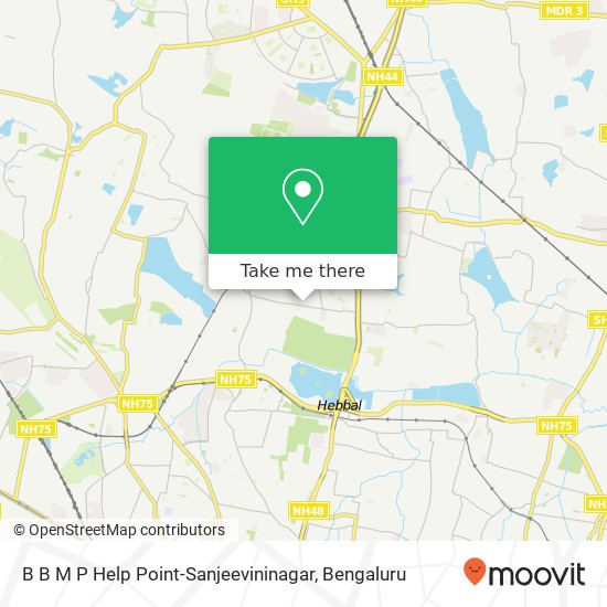 B B M P Help Point-Sanjeevininagar map