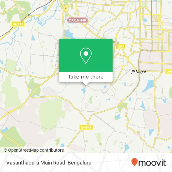 Vasanthapura Main Road map