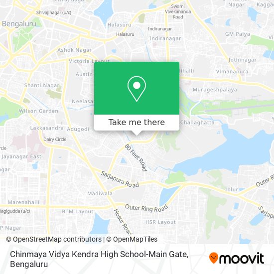 Chinmaya Vidya Kendra High School-Main Gate map