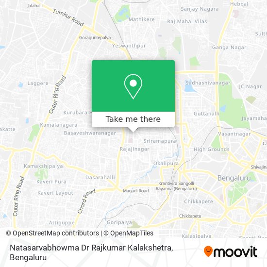 Natasarvabhowma Dr Rajkumar Kalakshetra map