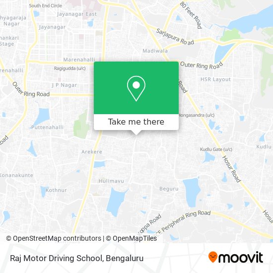 Raj Motor Driving School map