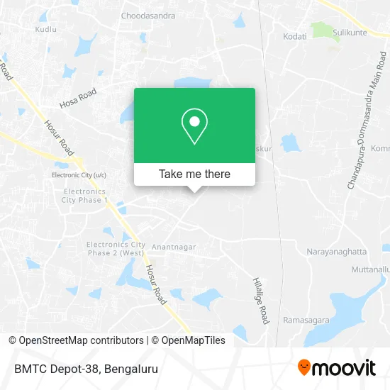 BMTC Depot-38 map