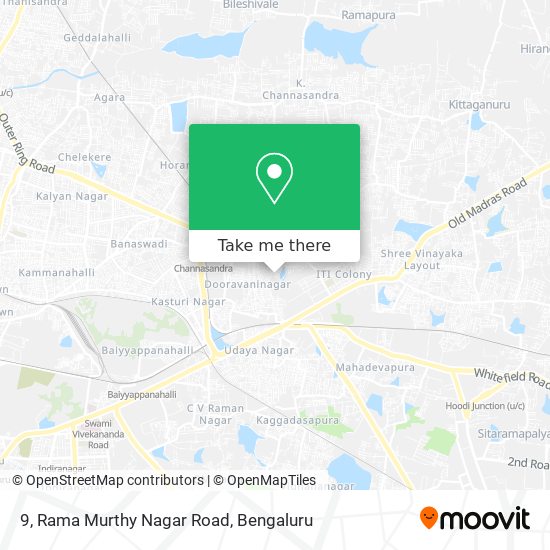 9, Rama Murthy Nagar Road map