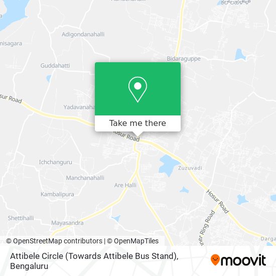 Attibele Circle (Towards Attibele Bus Stand) map