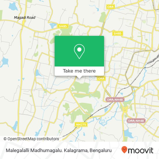 Malegalalli Madhumagalu. Kalagrama map