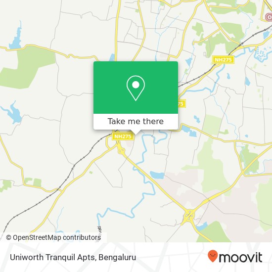 Uniworth Tranquil Apts map