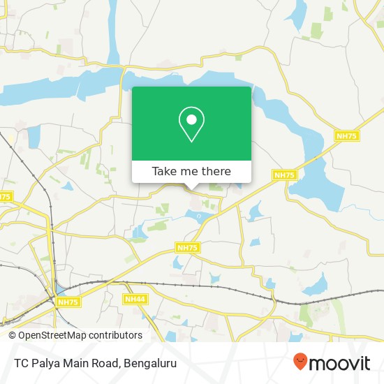 TC Palya Main Road map