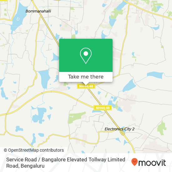 Service Road / Bangalore Elevated Tollway Limited Road map