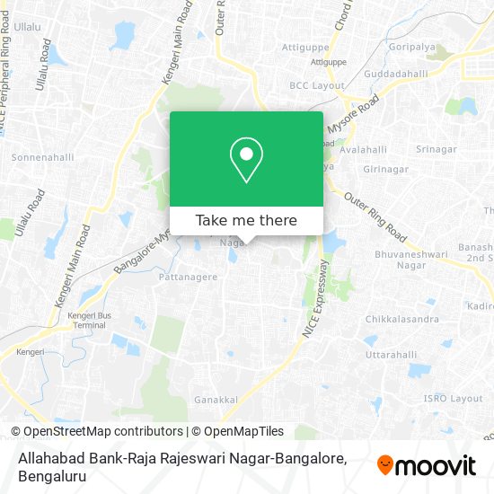 Allahabad Bank-Raja Rajeswari Nagar-Bangalore map