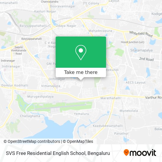 SVS Free Residential English School map