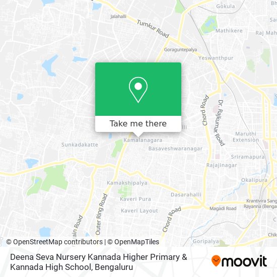 Deena Seva Nursery Kannada Higher Primary & Kannada High School map