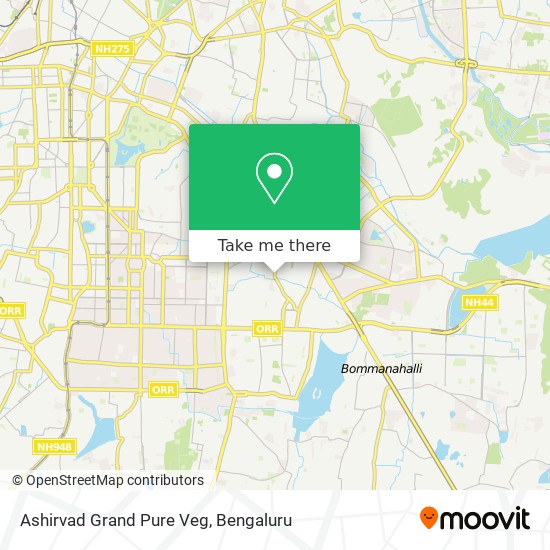 Ashirvad Grand Pure Veg map