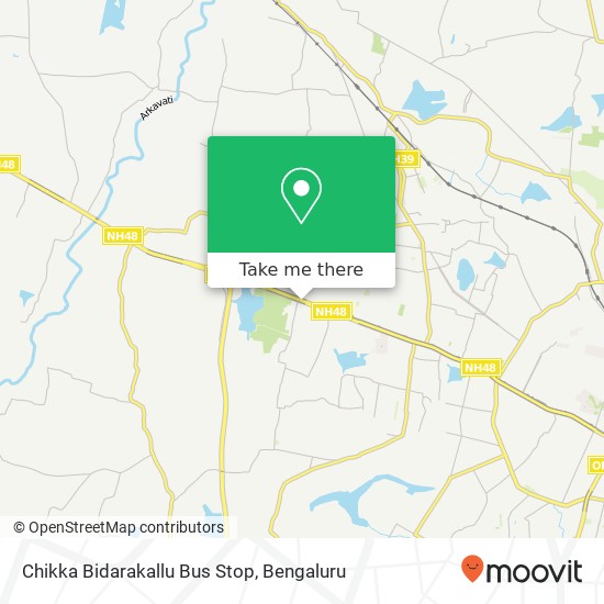 Chikka Bidarakallu Bus Stop map